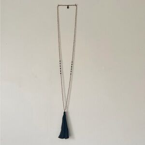 Black Tassel Necklace